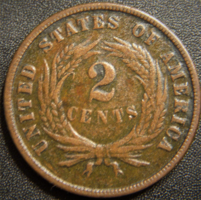 1870 Two Cent Piece - Very Good