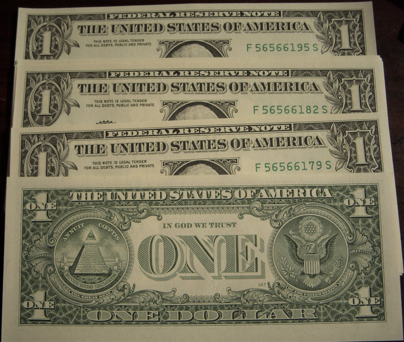 2006FW (F) $1 Federal Reserve Note - 18 Consecutive