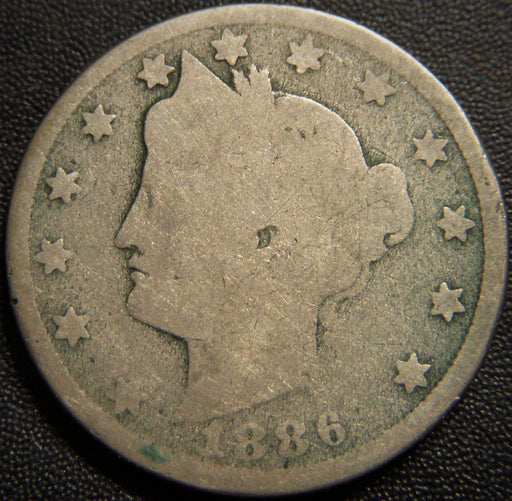 1886 Liberty Nickel - About Good