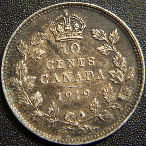 1919 Canadian Ten Cent - Extra Fine