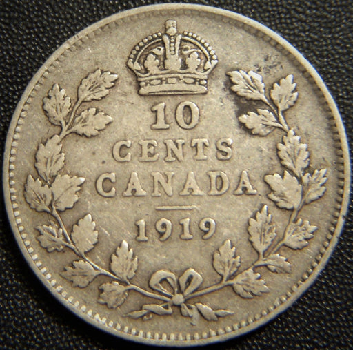 1919 Canadian Ten Cent - Very Fine