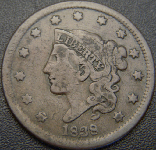 1838 Large Cent - Fine