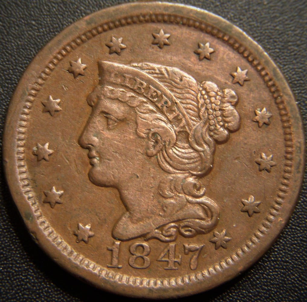 1847 Large Cent - Very Fine