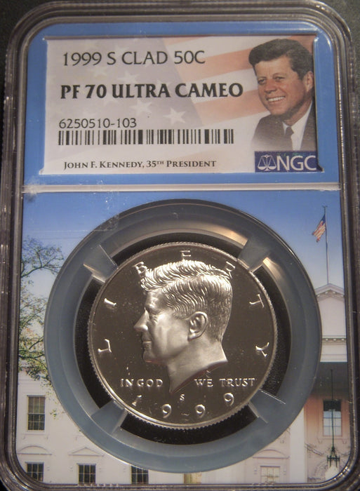1999-S Kennedy Half Dollar - NGC Clad PF70 Ultra Cameo