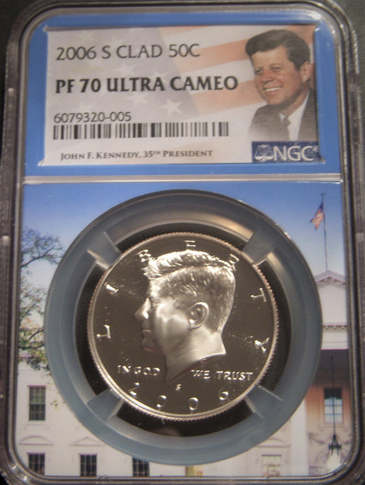 2006-S Kennedy Half Dollar - NGC Clad PF70 Ultra Cameo