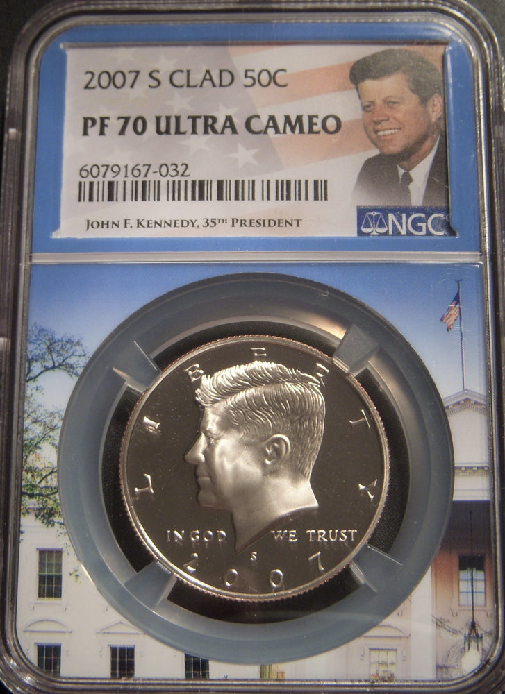2007-S Kennedy Half Dollar - NGC Clad PF70 Ultra Cameo
