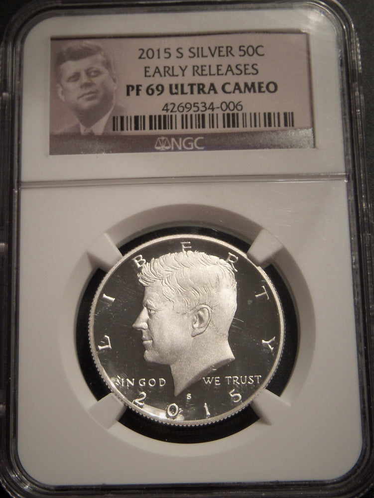 2015-S Kennedy Half Dollar - NGC Silver PF69 Ultra Cameo