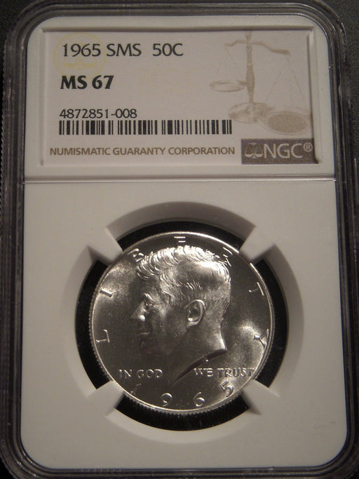 1965 Kennedy Half Dollar - NGC SMS MS67