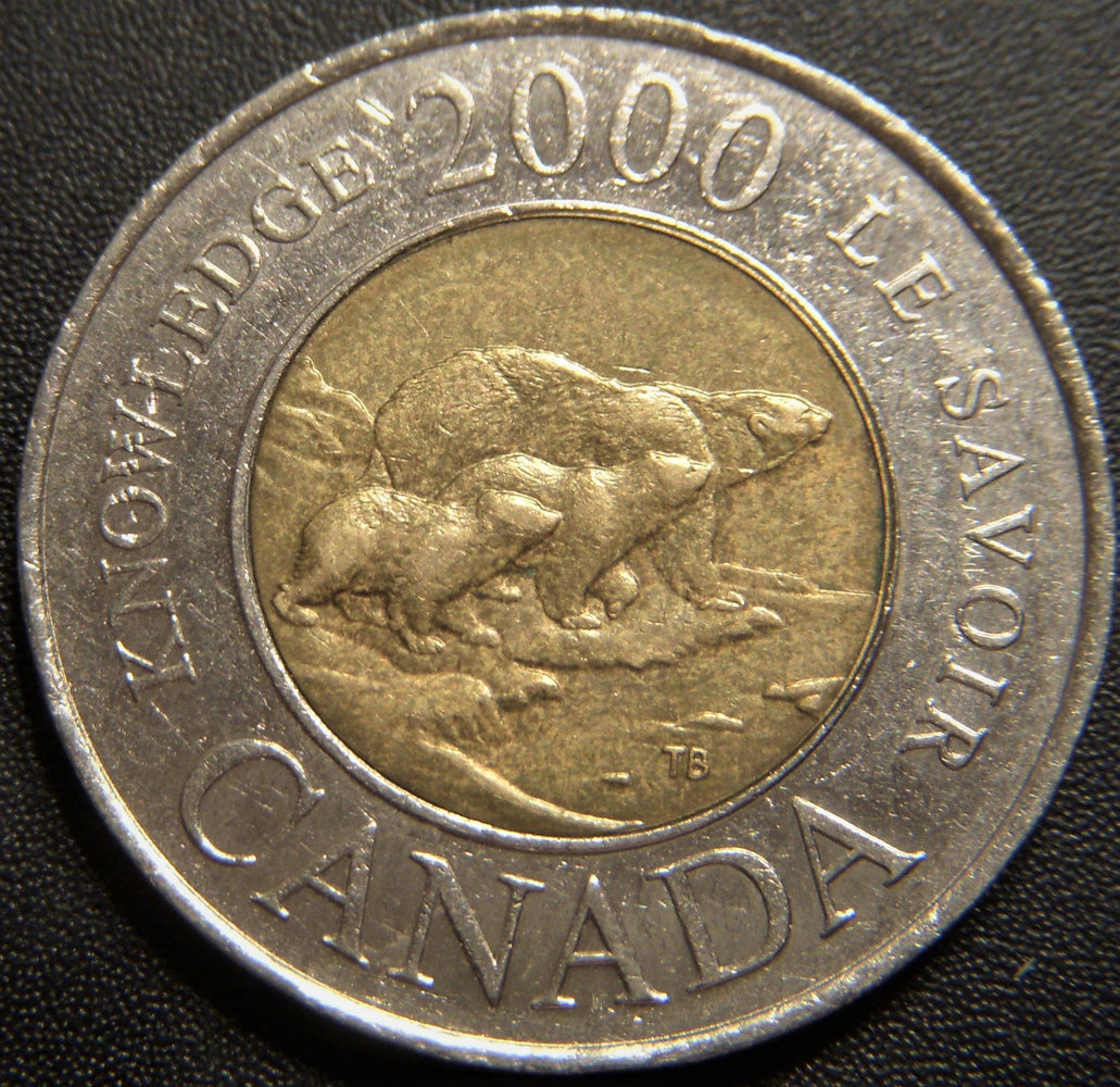 2000 Knowledge Canadian $2 - VF to AU