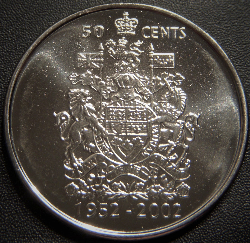 2002P Canadian Half Dollar - Jubilee AU/Unc.