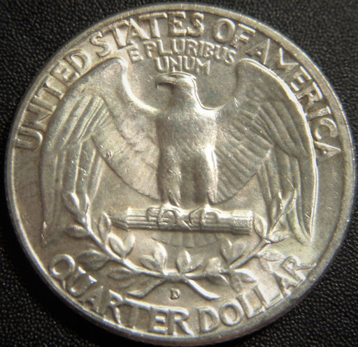 1962-D Washington Quarter - Very Fine to AU