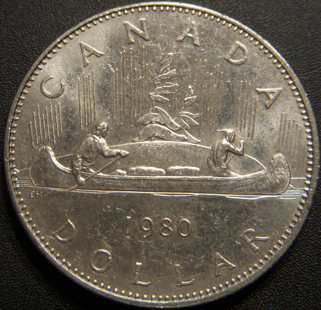 1980 Canadian Dollar - AU/Unc