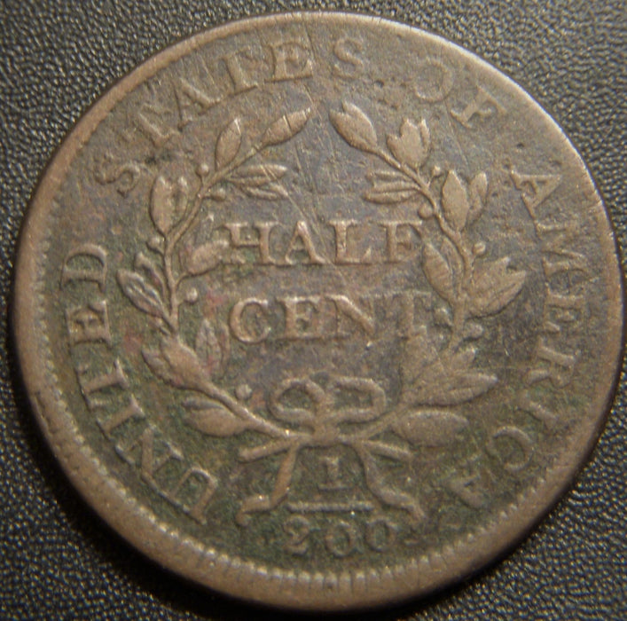 1805 Half Cent - Lg5 Stems Very Good+