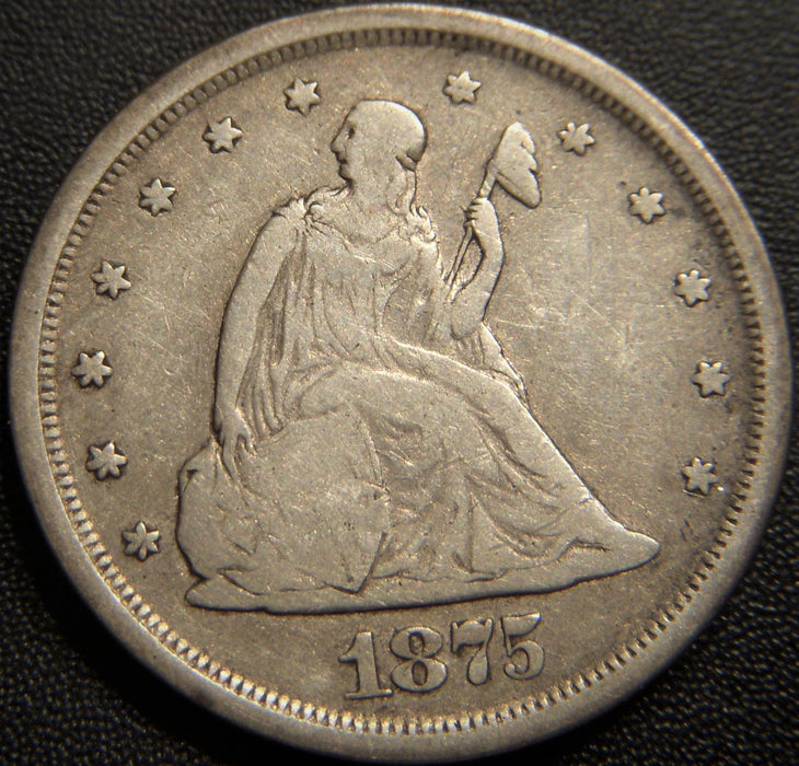 1875-S Twenty Cent Piece - Very Good