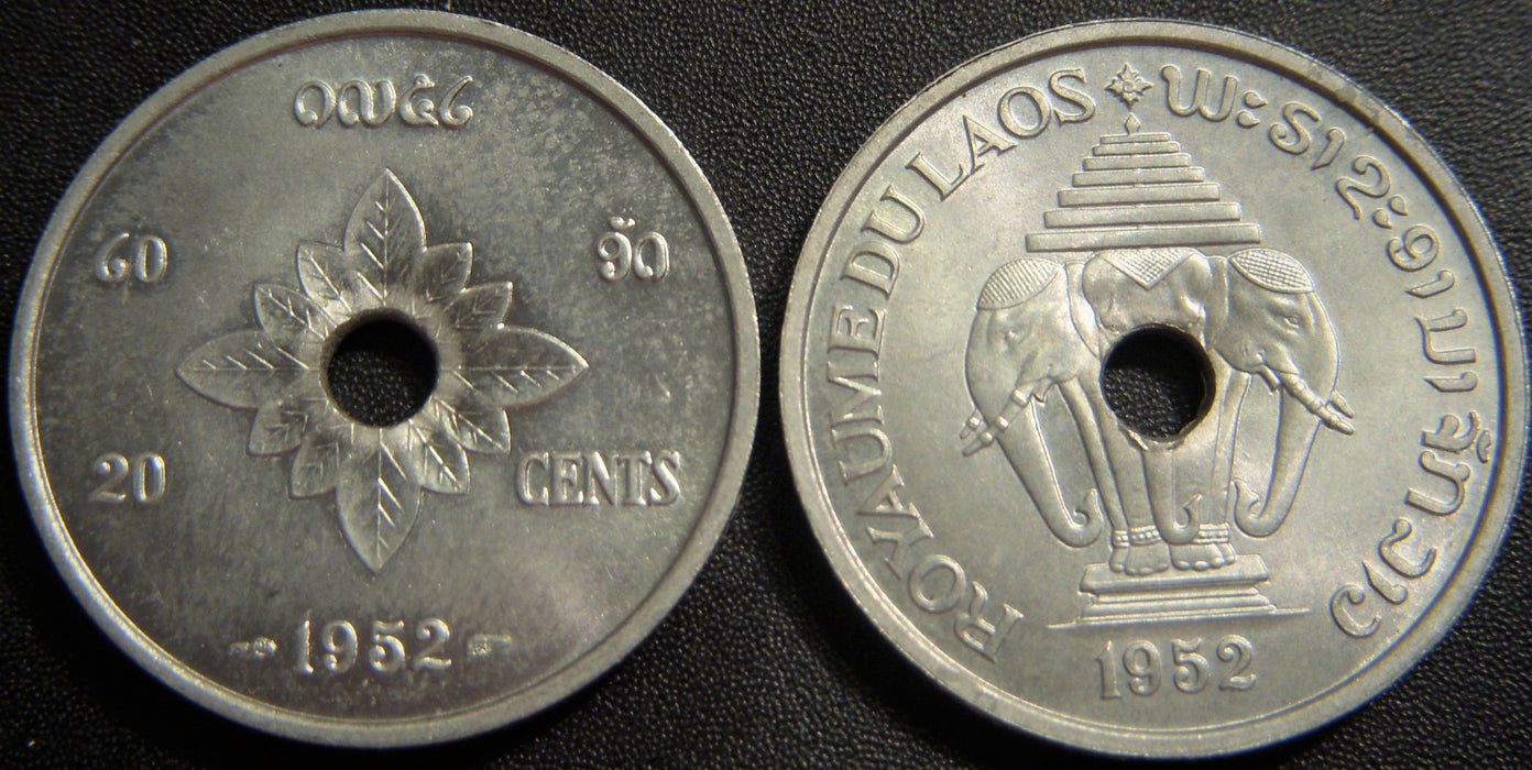 1952 20 Cents - Lao