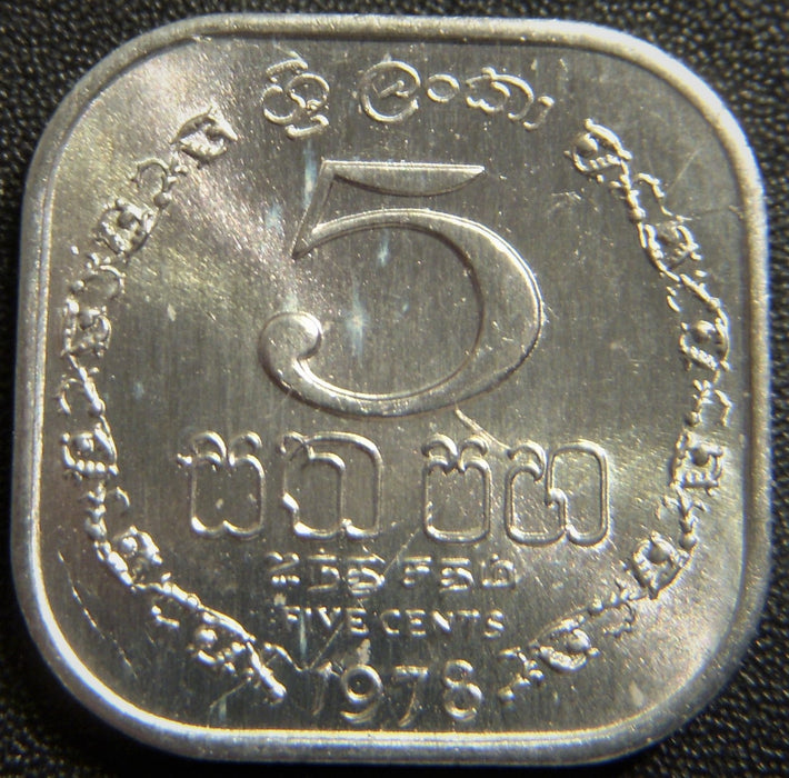 1978 5 Cents - Sri Lanka
