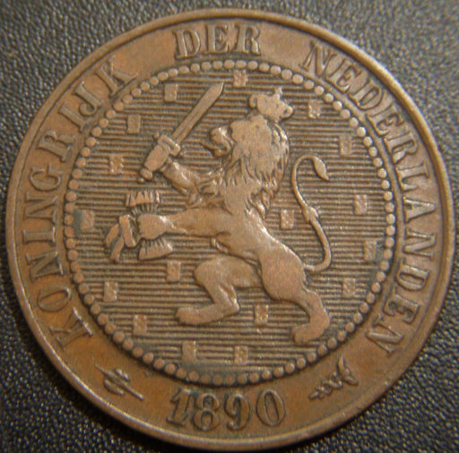 1890 2 1/2 Cents - Netherlands