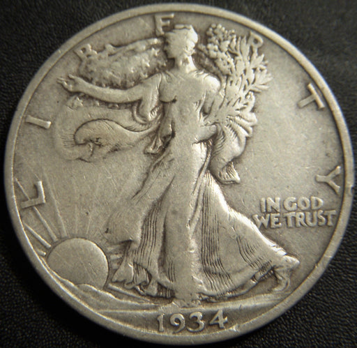 1934-S Walking Half Dollar - Fine