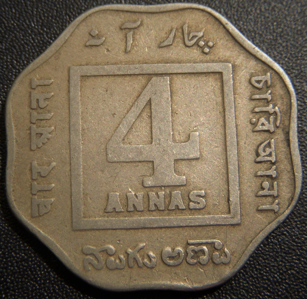 1920 4 Anna - India British