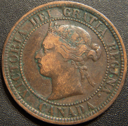 1876H Canadian Large Cent - Fine