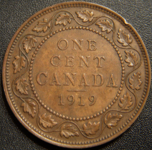 1919 Canadian Large Cent - Extra Fine