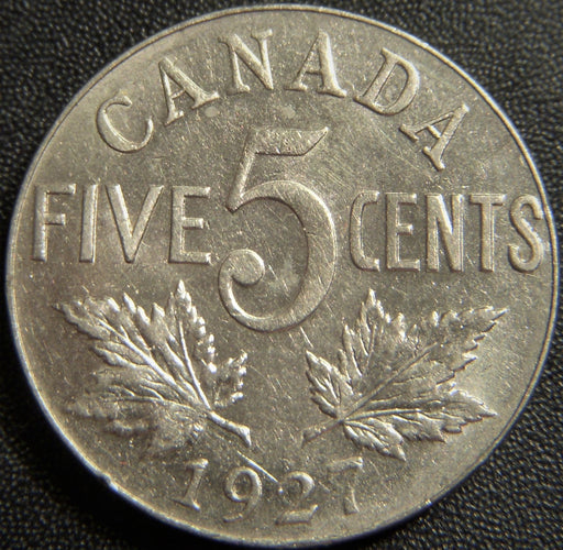 1927 Canadian Five Cent - Extra Fine