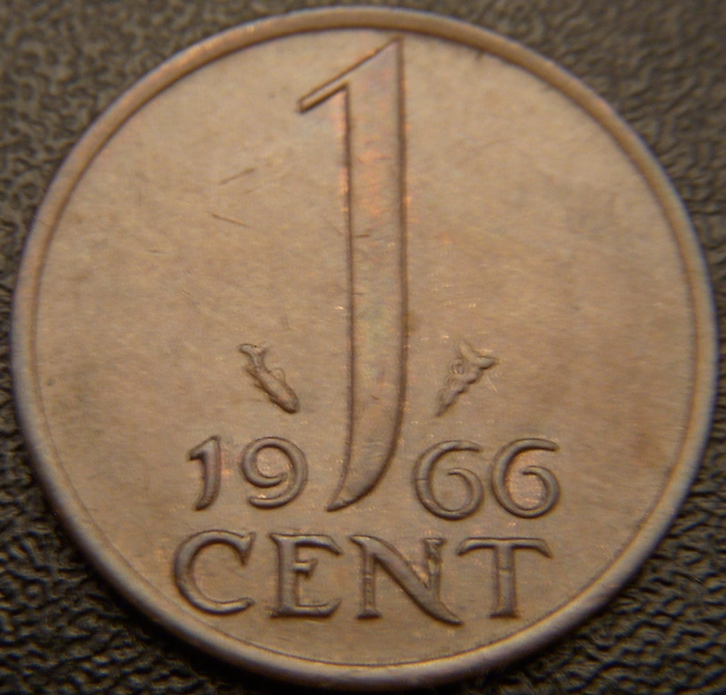 1966 1 Cent LD - Netherlands