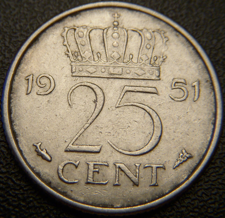 1951 25 Cent - Netherlands