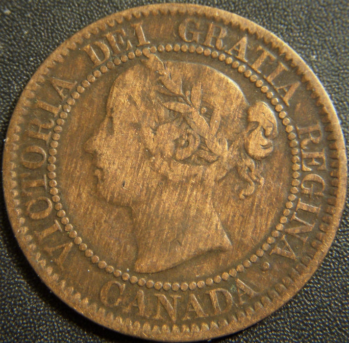 1859 Canadian Large Cent - Fine