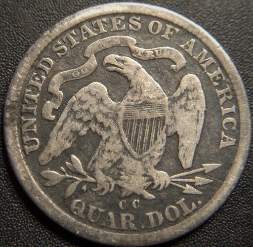 1877-CC Seated Quarter - Very Good