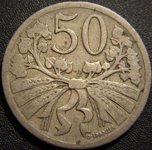 1924 50 Haleru - Czechoslovakia