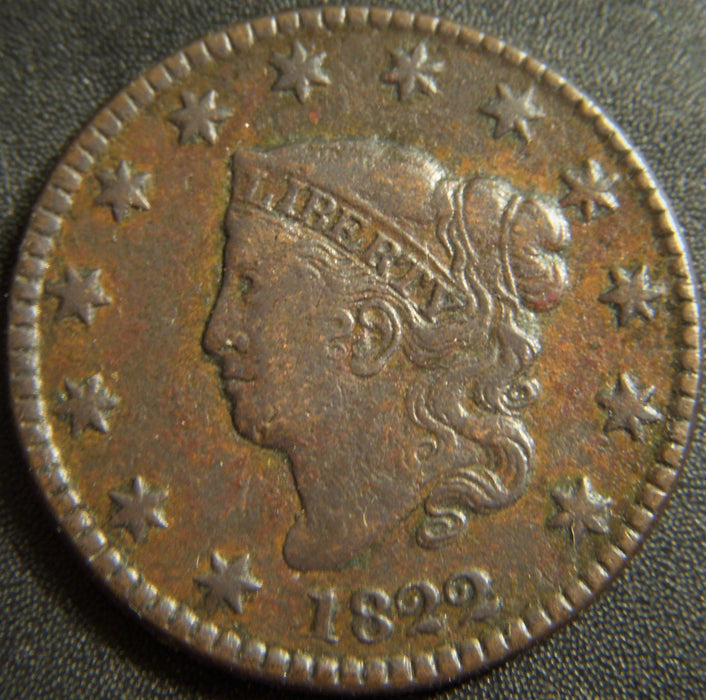 1822 Large Cent - Very Fine