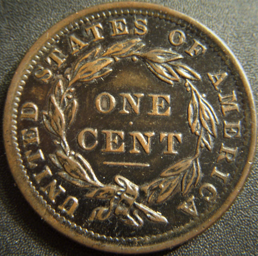 1838 Large Cent - AU