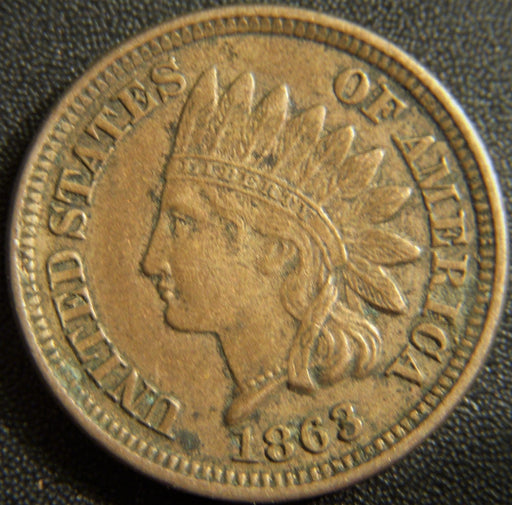 1863 Indian Head Cent - AU