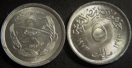 1973 5 Milliemes - Egypt
