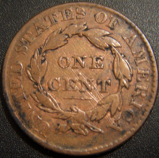 1826 Large Cent - VG+ Scratched