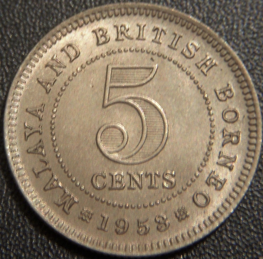 1953 5 Cents Malaya & British Borneo