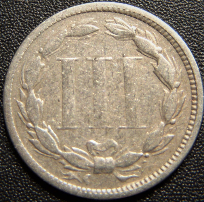 1867 Three Cent - Fine