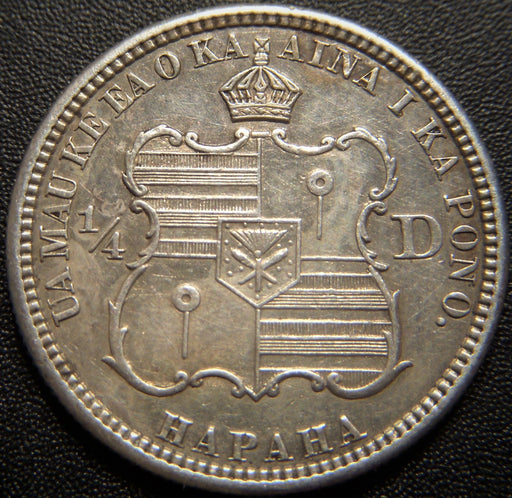 1883 Hawaii Quarter Dollar - Extra Fine