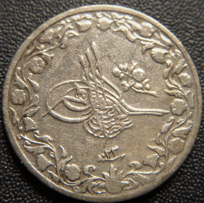 1897 AH1293/23 1/10 Qirsh - Egypt