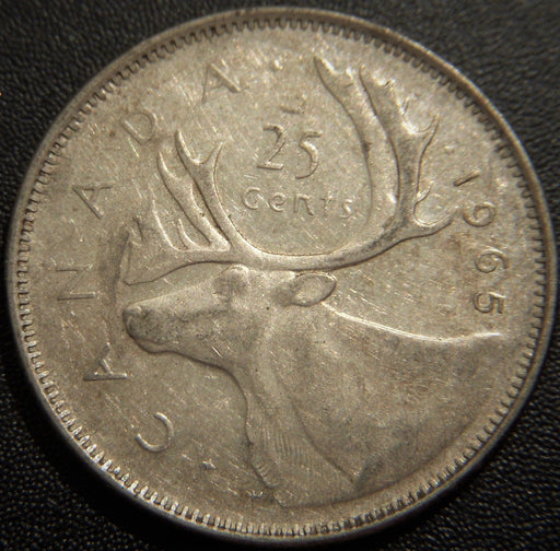 1965 Canadian Quarter - VG to VF