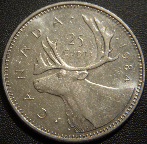 1984 Canadian Quarter - Fine to AU