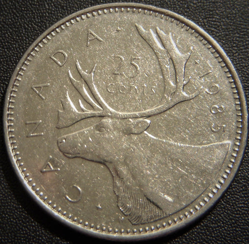 1985 Canadian Quarter - Fine to AU