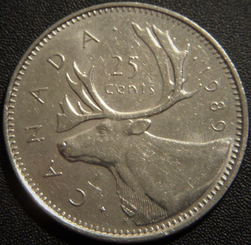1989 Canadian Quarter - Fine to AU