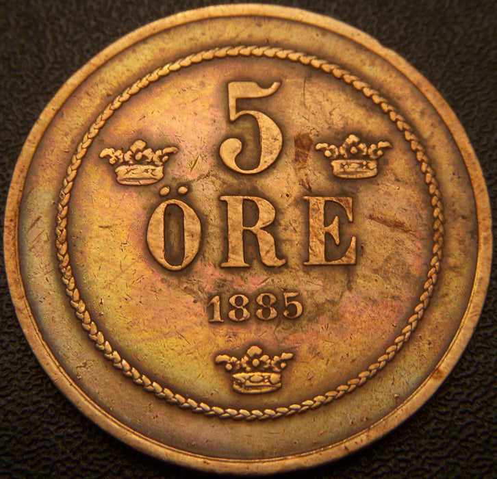 1885 5 Ore - Sweden