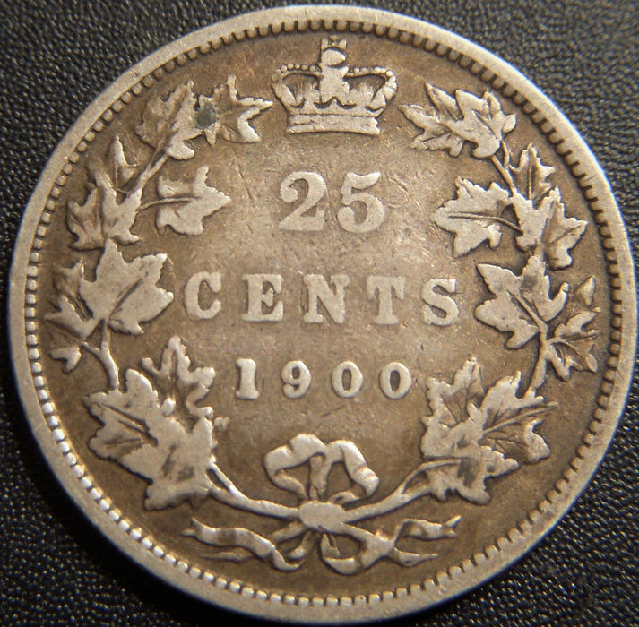 1900 Canadian Quarter - Fine