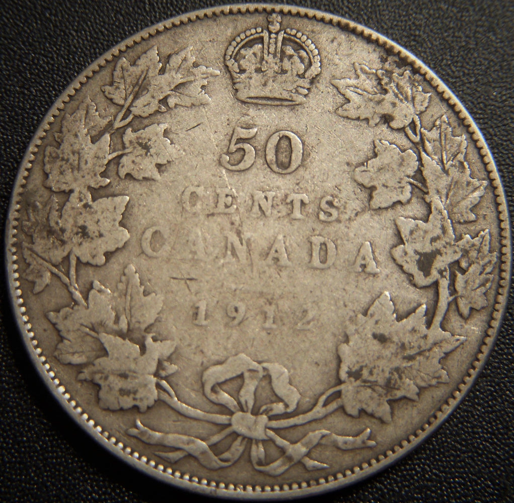 1912 Canadian Half Dollar - Very Good