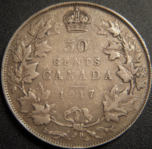 1917 Canadian Half Dollar - Fine