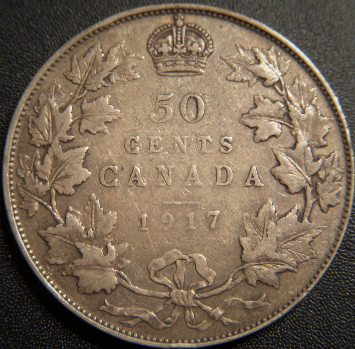 1917 Canadian Half Dollar - Fine