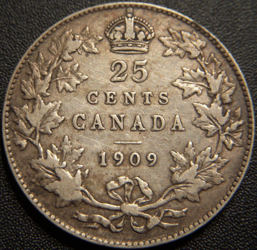 1909 Canadian Quarter - Very Fine